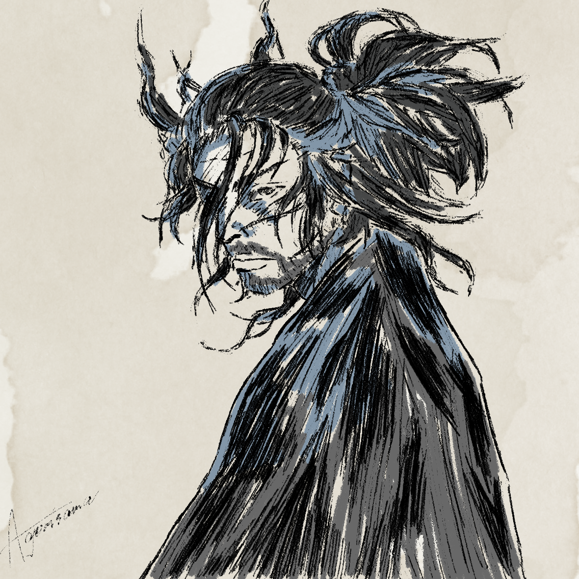 Shinmen Musashinokami Fujiwara by cryxgis on DeviantArt