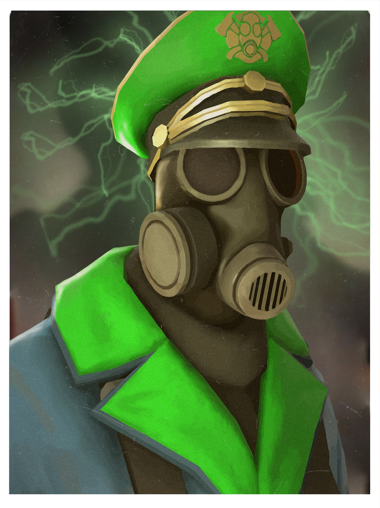 Valve Style TF2 Pyro portrait by NotBudds on DeviantArt