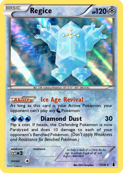 Ice Type Regice Fake By Icycatelf On Deviantart