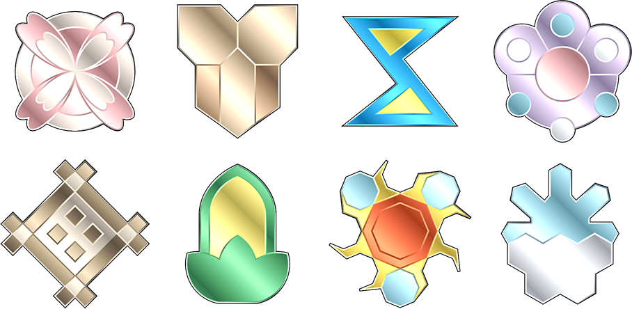 Pokemon Gym Badges 3D - Unova, Black 2 and White 2 by robbienordgren on  DeviantArt