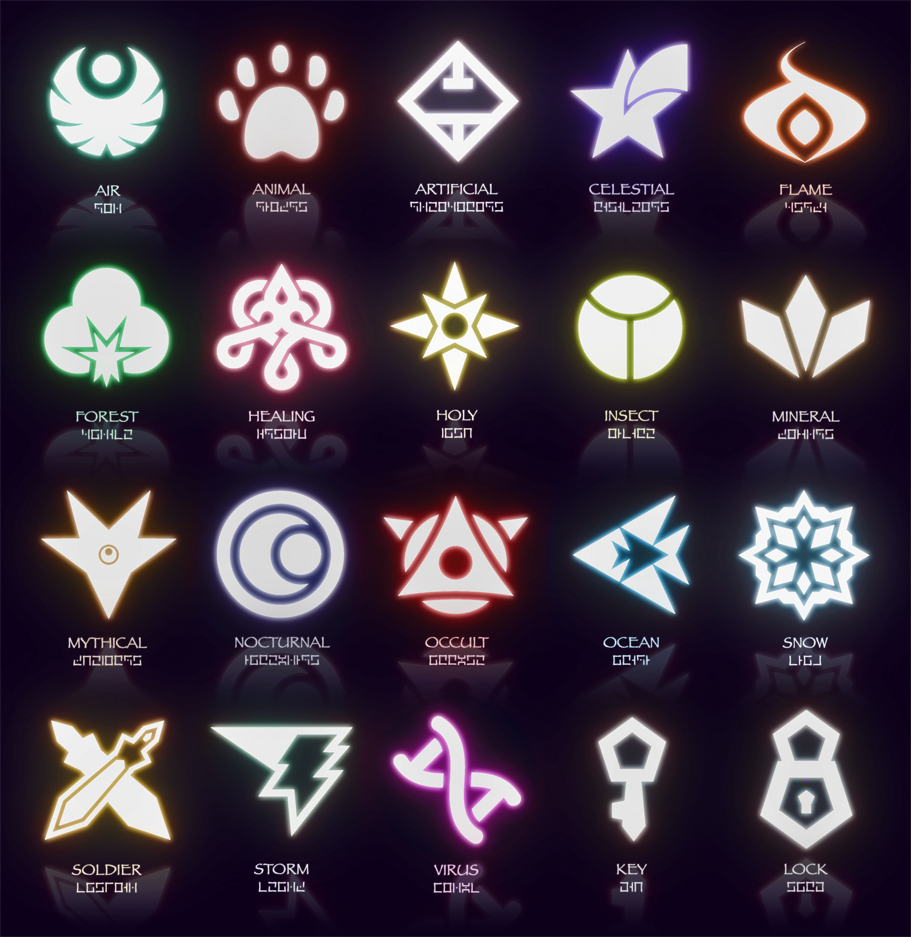 The Caper Of Knaio: Symbols (March 2014 Update) by icycatelf