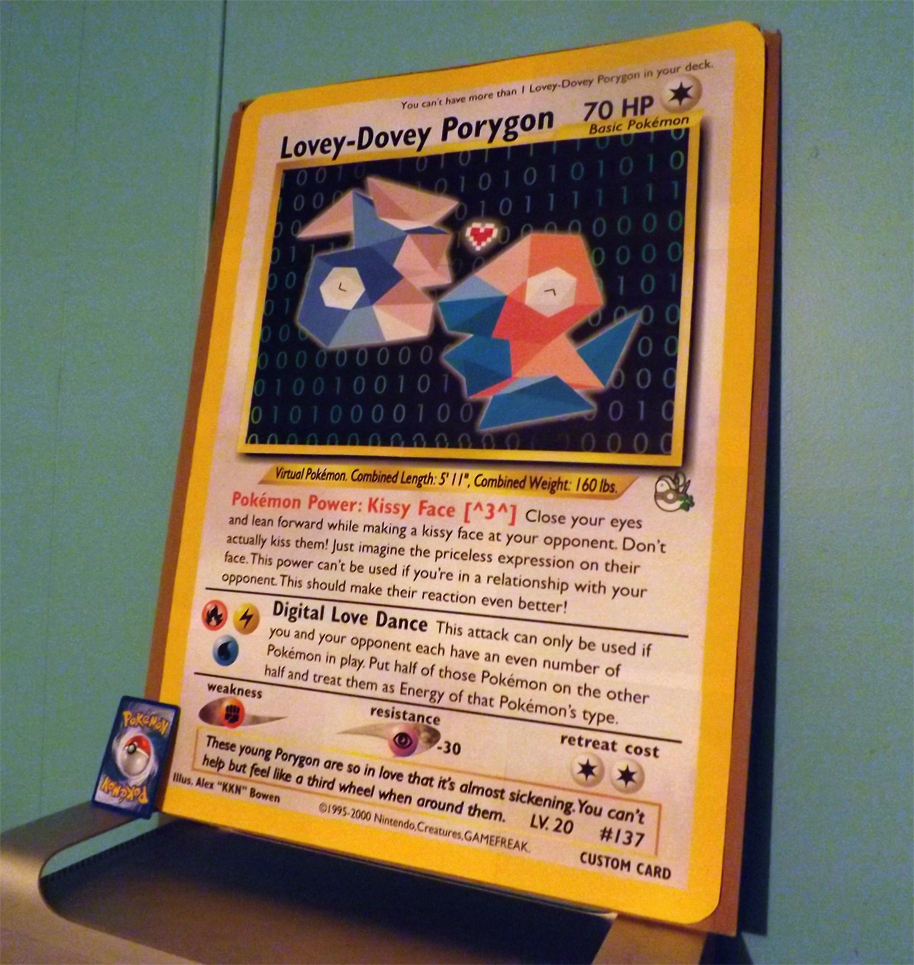 Custom 'Lovey-Dovey Porygon' (GIANT Printed Jumbo)