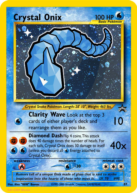 crystal onix pokemon card Pokemon Crystal Onix 64