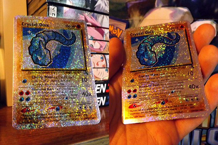 Holo Crystal Onix Poke Custom Card 