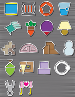 Free-To-Use Custom Pokemon Gym Badges II
