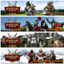 Banner set 'Knight War'