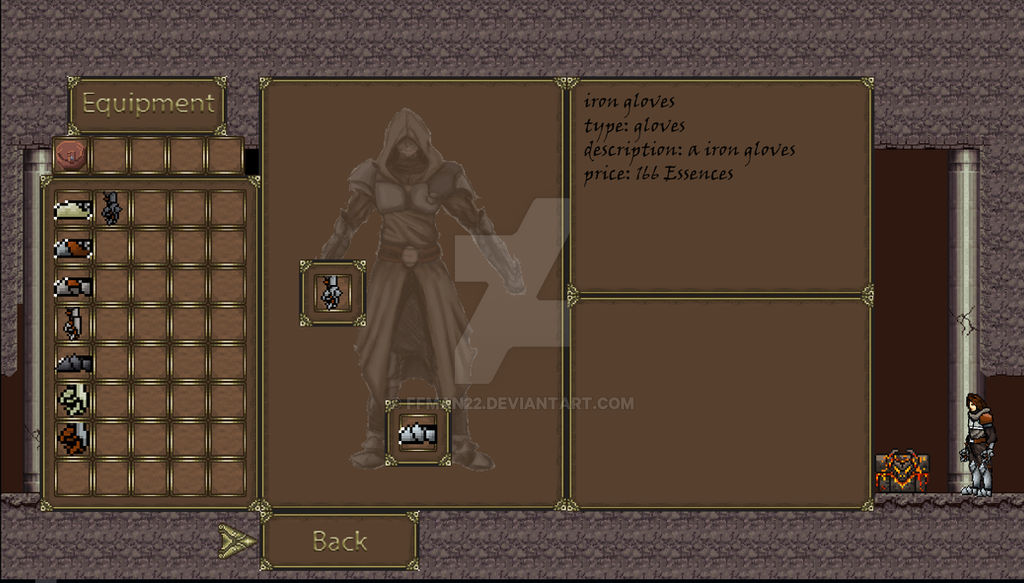 equip menu GUI WIP judgement project by ffman22 on DeviantArt
