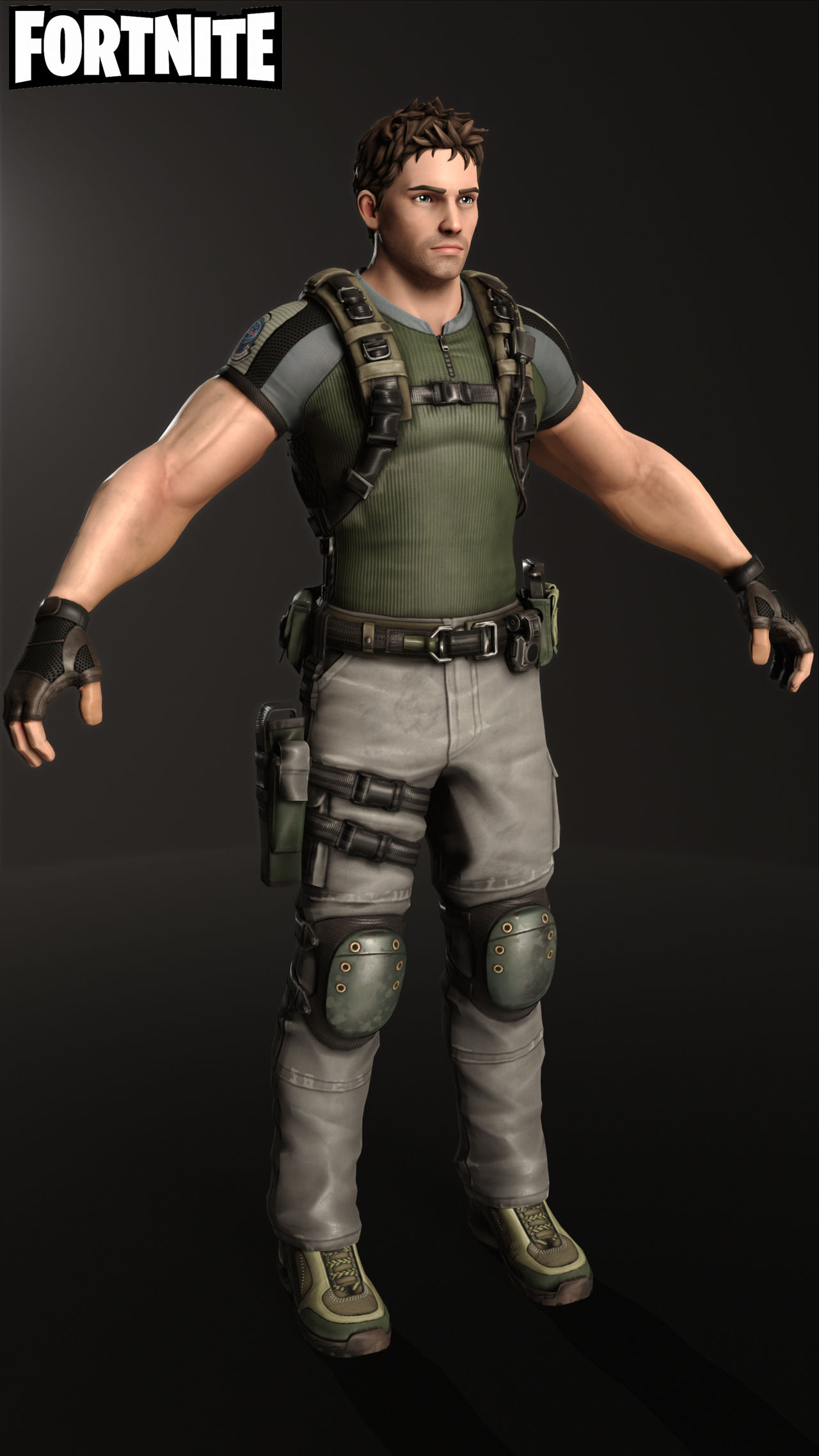 Fortnite Chris Redfield by AxelNoir on DeviantArt