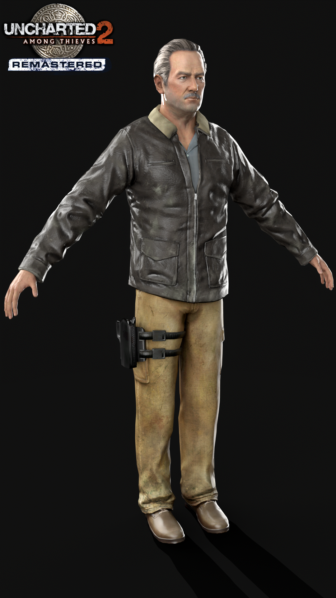 Uncharted 2 Nathan Drake Leather Jacket