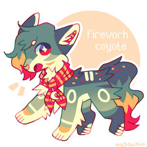 + firework coyote (adopt auction) || closed +