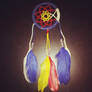 colorado flag beaded dream catcher