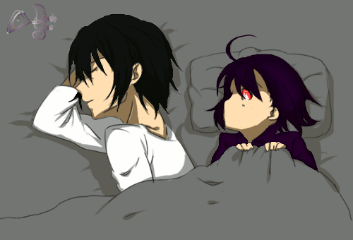 Cuddling in Bed by DaisukeSnow on DeviantArt