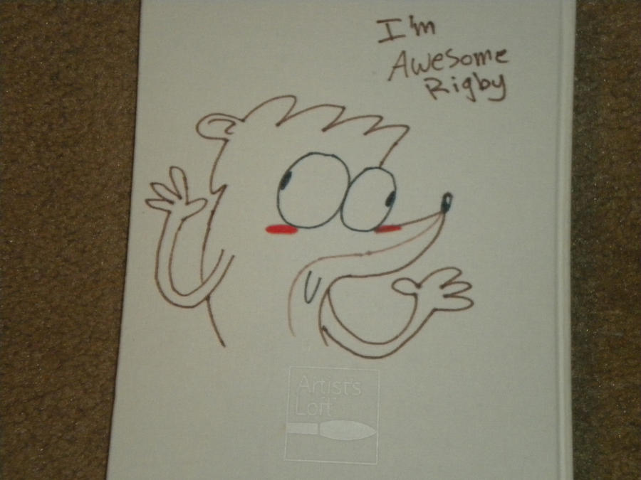 Rigby back Sketch book