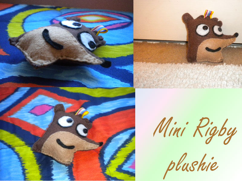 Mini Rigby plushie