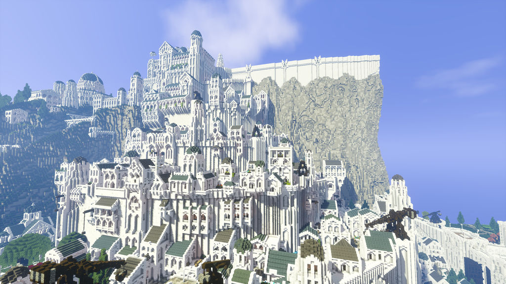 Eag on X: Old wall for a Minas Tirith test🫡 #Minecraft #Minecraftbuilds   / X