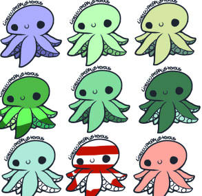 SUPER CHEAP Chibi Octopi Adoptables by Thisismyparadise02 on DeviantArt