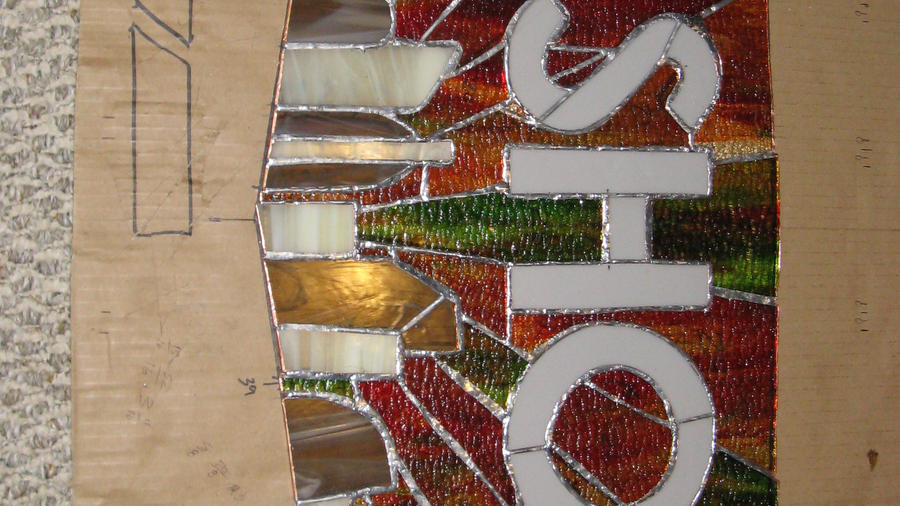 Stained glass Bioshock Logo 10