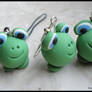 green frogs