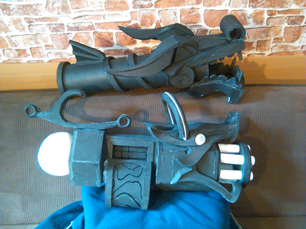 League of legends - Firecracker Jinx weapons by bratKlont on DeviantArt