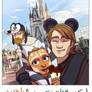 Obi-Wan, Anakin and Ahsoka at Disneyland