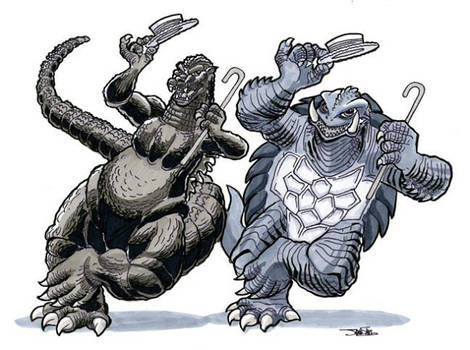 Godzilla, Gamera dance