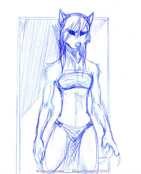 Worgen Female - Test 5 Sketch