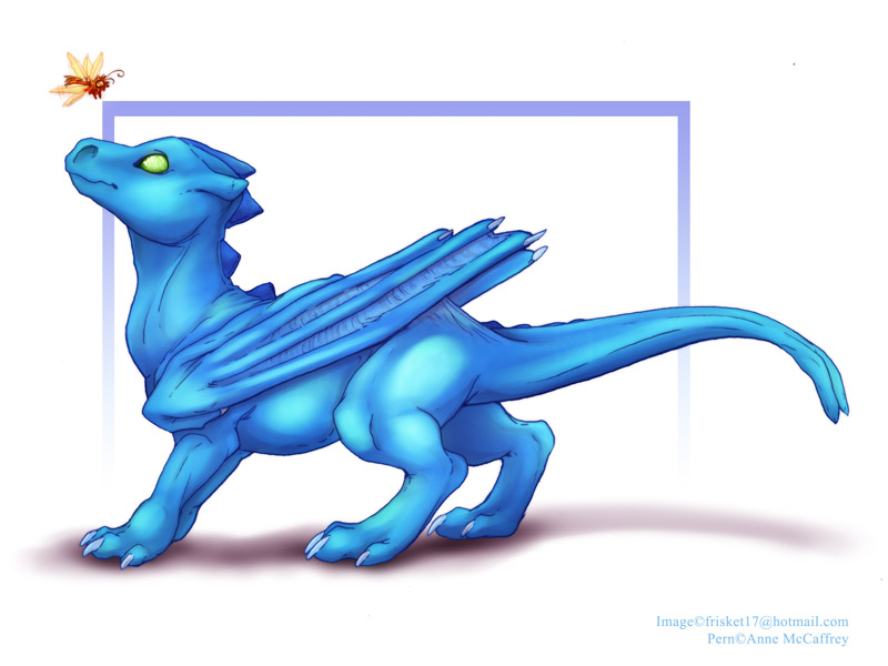 Pern: Blue Hatchling by frisket17