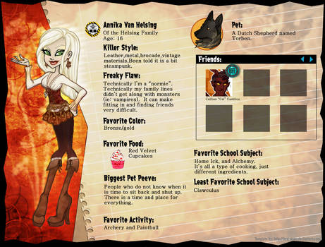 Monster High - Template: Annika