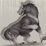 Silver Werewolf Sketch - 111
