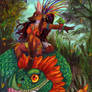 Aztec Priestess - Watercolor