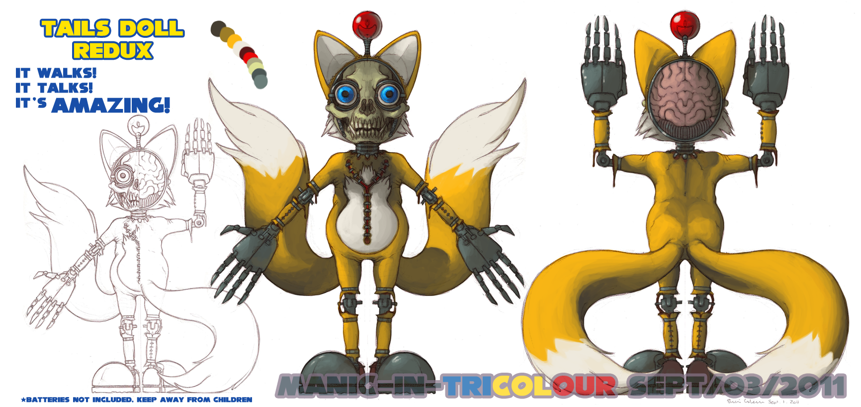 TUZ - Tails Doll concept by manic-in-tricolour on DeviantArt