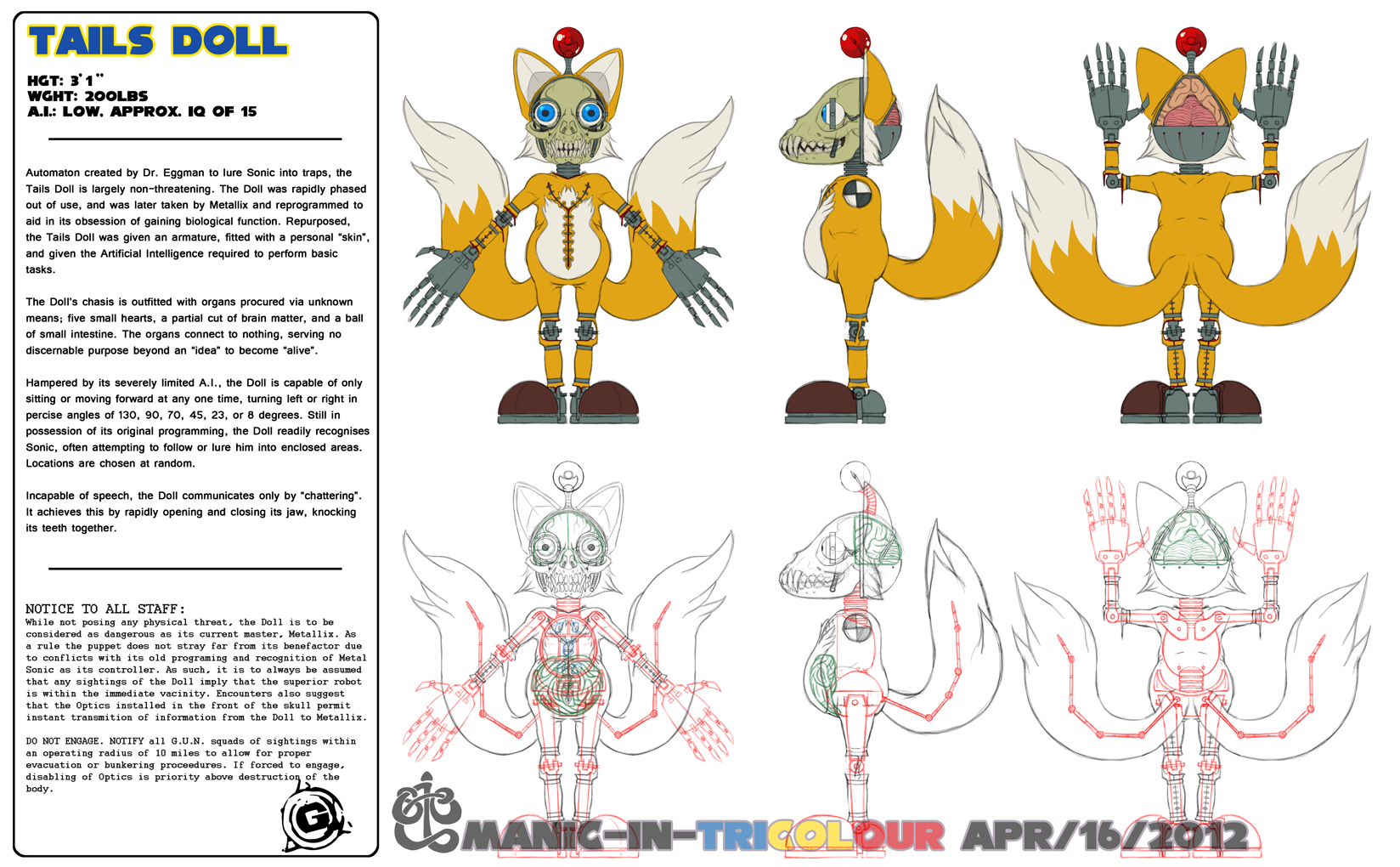 TUZ - Tails Doll concept by manic-in-tricolour on DeviantArt