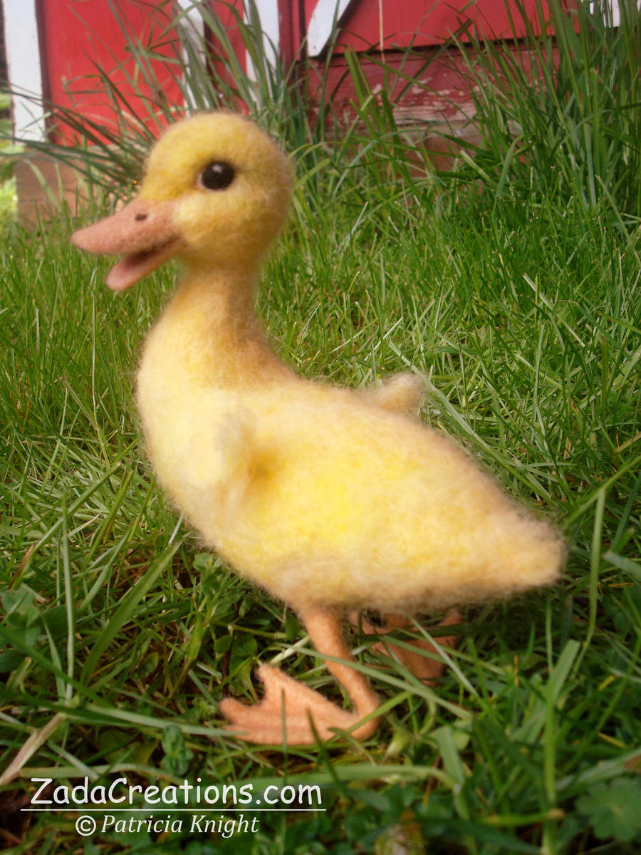 Needle Felted Baby Duck