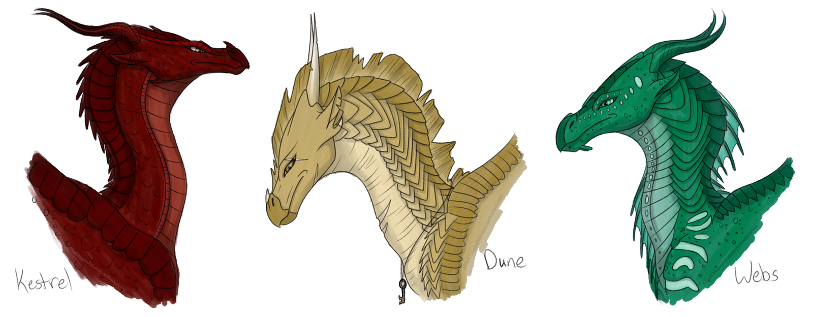 wallpapers Wings Of Fire Kestrel Webs And Dune guardians by xthedragonrebornx on
