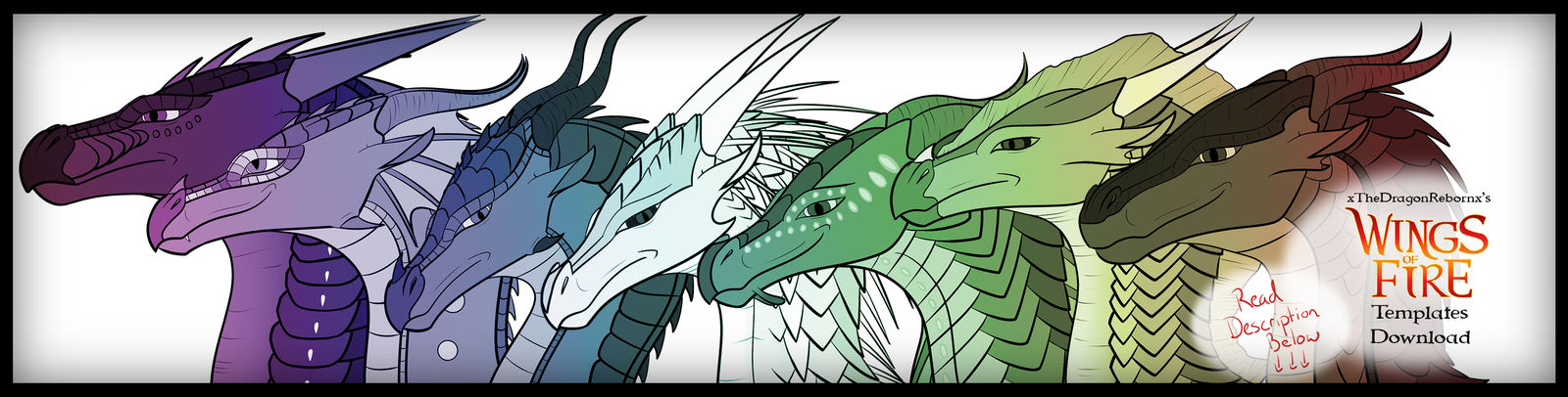 WoF Pyrrhia Tribes Headshot Templates FREE by xTheDragonRebornx on DeviantArt