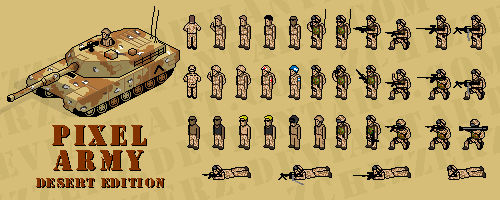 pixel army: desert edition