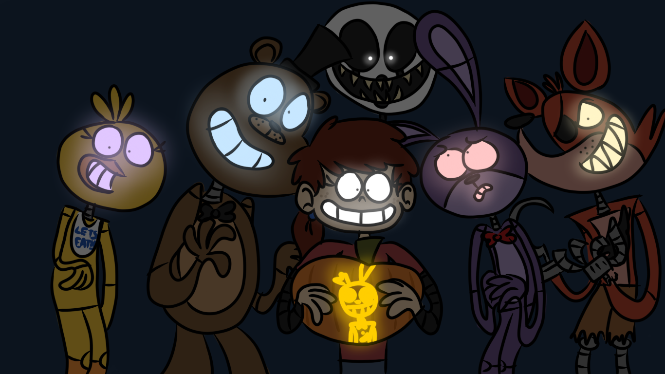 Dreamworks Freddy Raspberry Halloween at Freddy's by BenDrawzAndStuff on DeviantArt