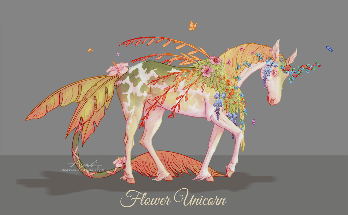 Flower Unicorn adopt -OPEN-