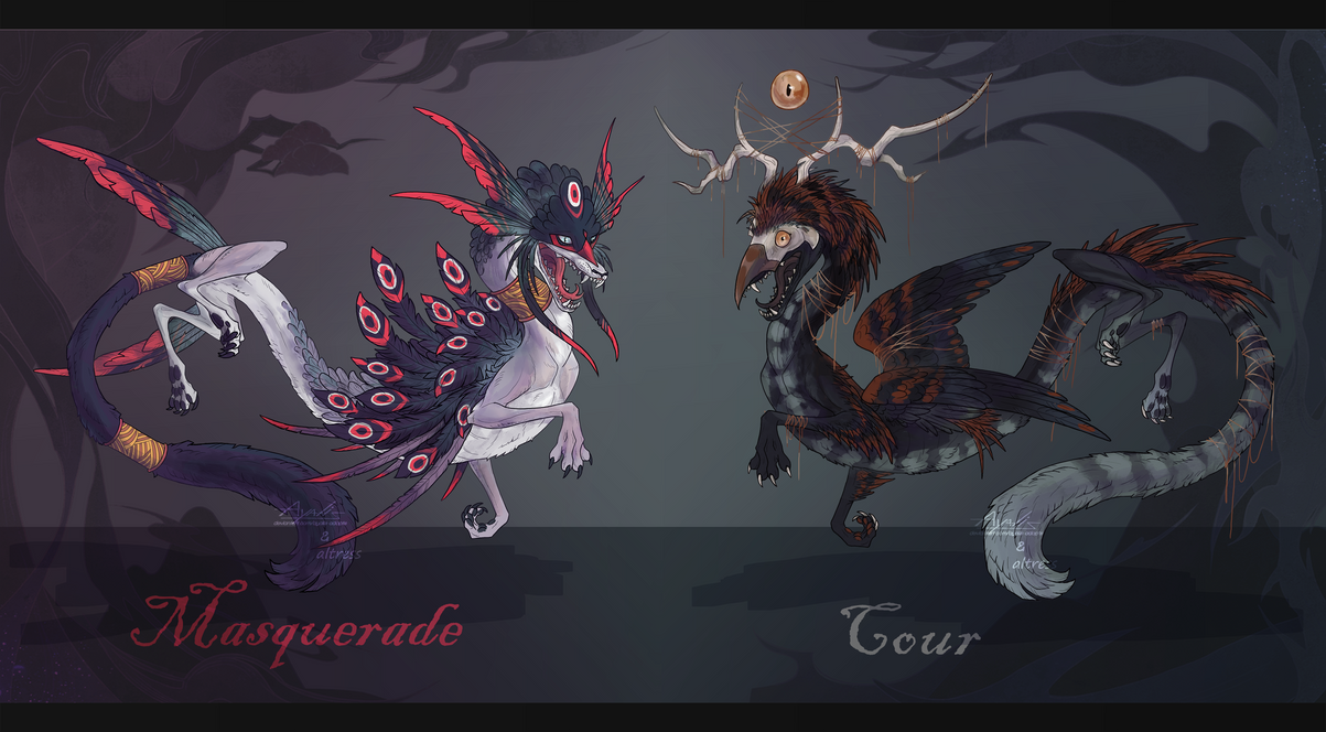 -OPEN- Masked Dragon-Fox collab adopts