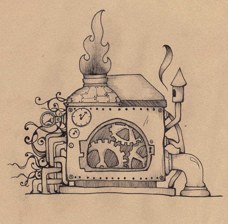Machine Drawing by tetress on DeviantArt