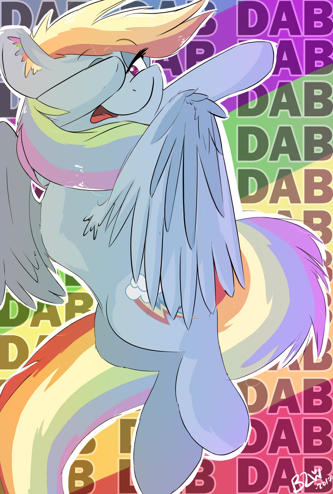 Rainbow Dab