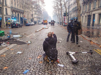 Protest in Paris.