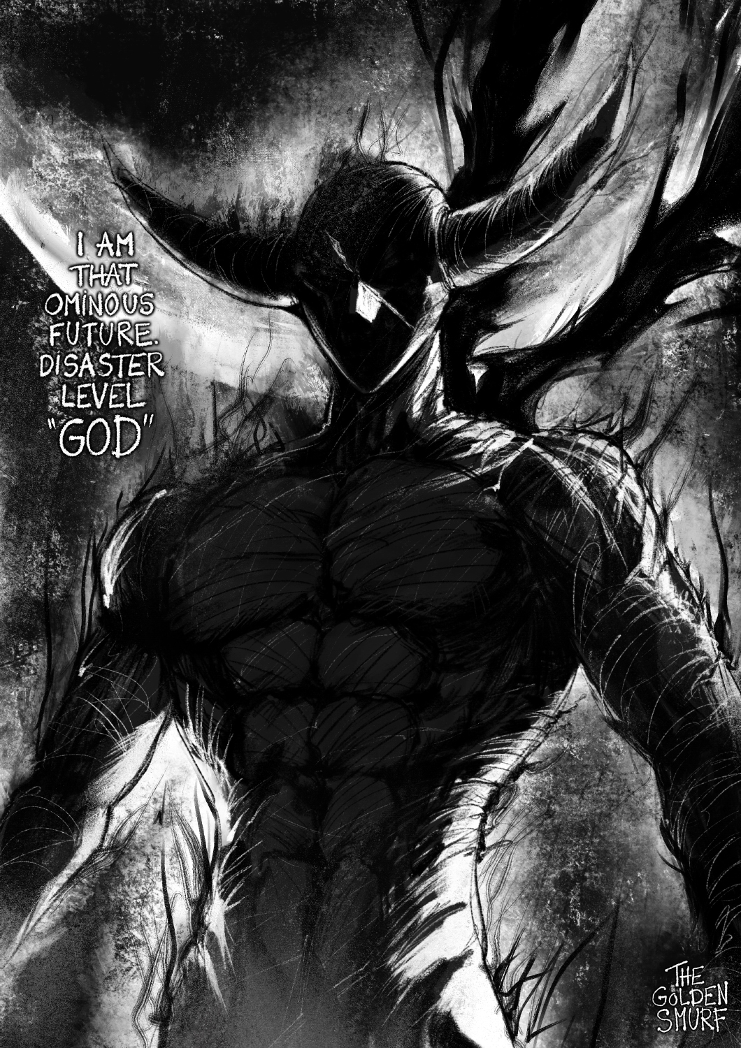 Garou Cosmic by ghoulytb on DeviantArt  One punch man anime, One punch  man, Fighting drawing