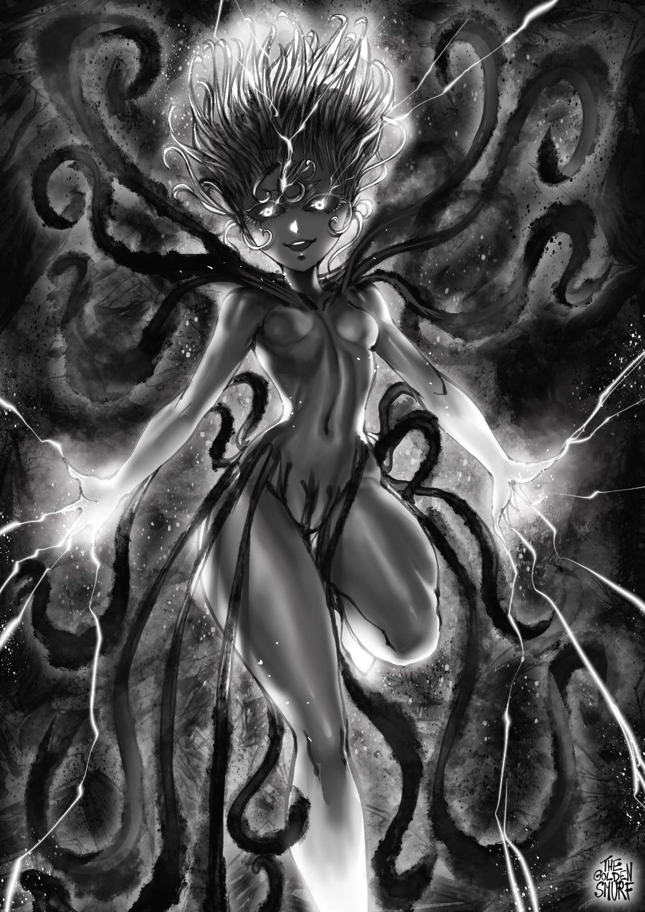 Tatsumaki if she saw cosmic Garou by GarouxEiko on DeviantArt