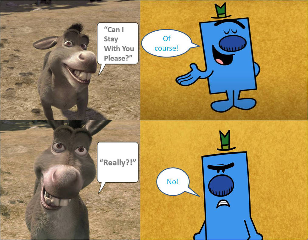 Donkey asks Mr Grumpy by Lightening-McQueen on DeviantArt