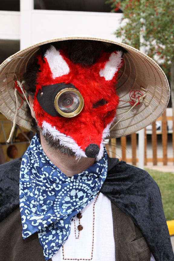 Horatio Usagi with steampunk kitsune mask