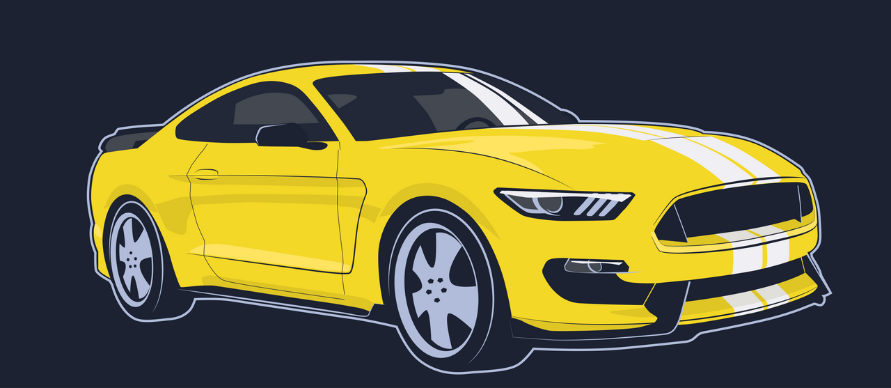 Gt350 Vector Mustang Shelby GT350 vector art by Rubii16 on DeviantArt