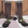 Jessica's socks and shoes