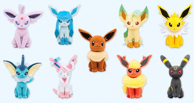 Eeveelution Sitting Plush