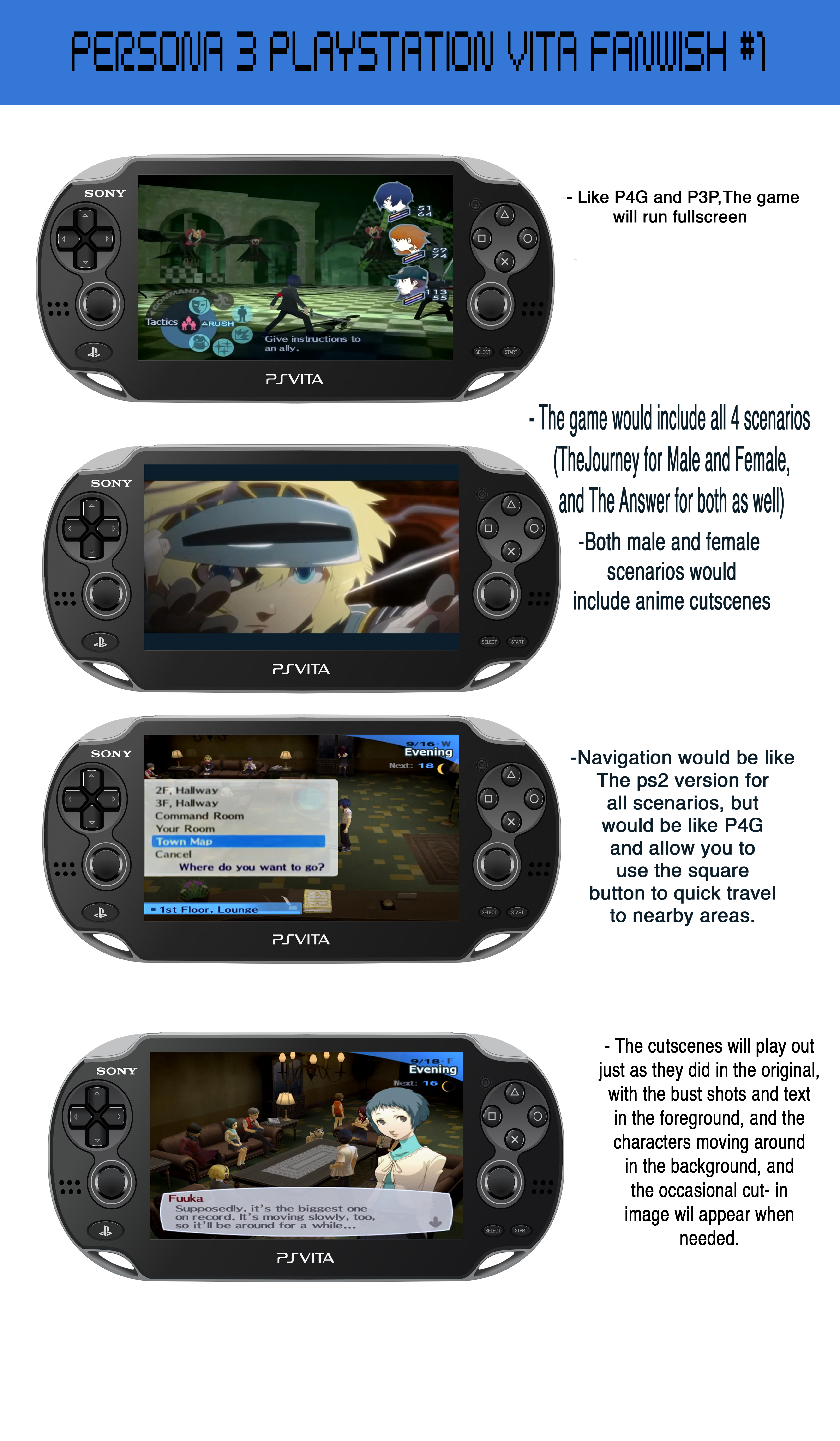 Persona 3 Ultimate Playstation Vita Fanwish 1 by HayateTsujimoto